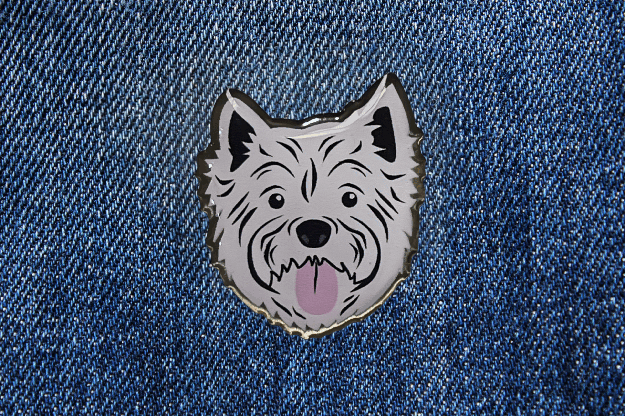 Wee Westie Pin Badge