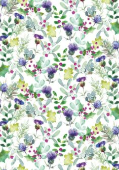 Thistles and Holly Gift Wrap