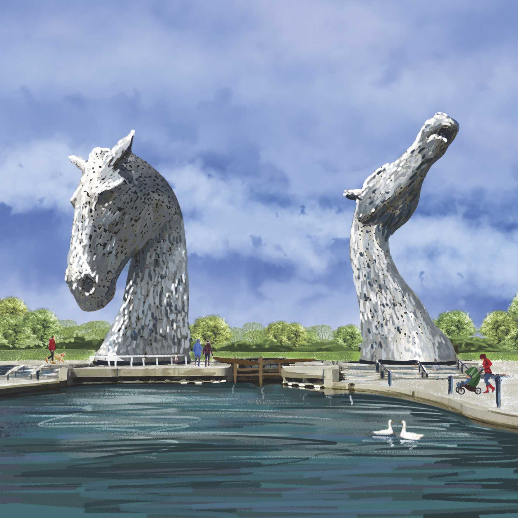 Sunny Days at the Kelpies