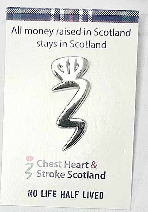 Silver Thistle Pin Badge