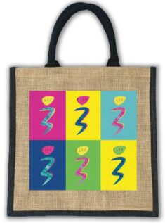 Multi Thistle Colourful Jute Bag