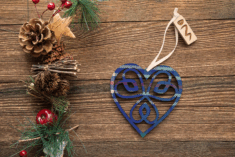 Celtic Heart Decoration Tartan