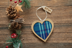 Clan Tartan Heart Decoration