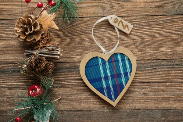 Clan Tartan Heart Decoration