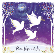 Peace Hope and Joy Doves