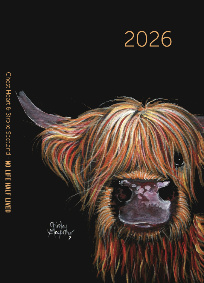 A5- Henry The Highland Cow Diary 2026