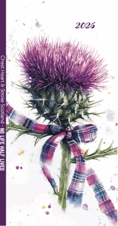 Slim Pocket Thistle Diary 2026