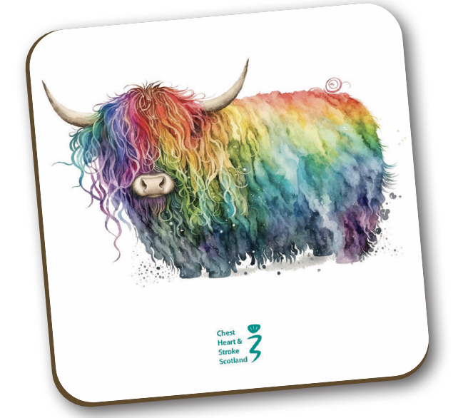 Rainbow Coo Coaster
