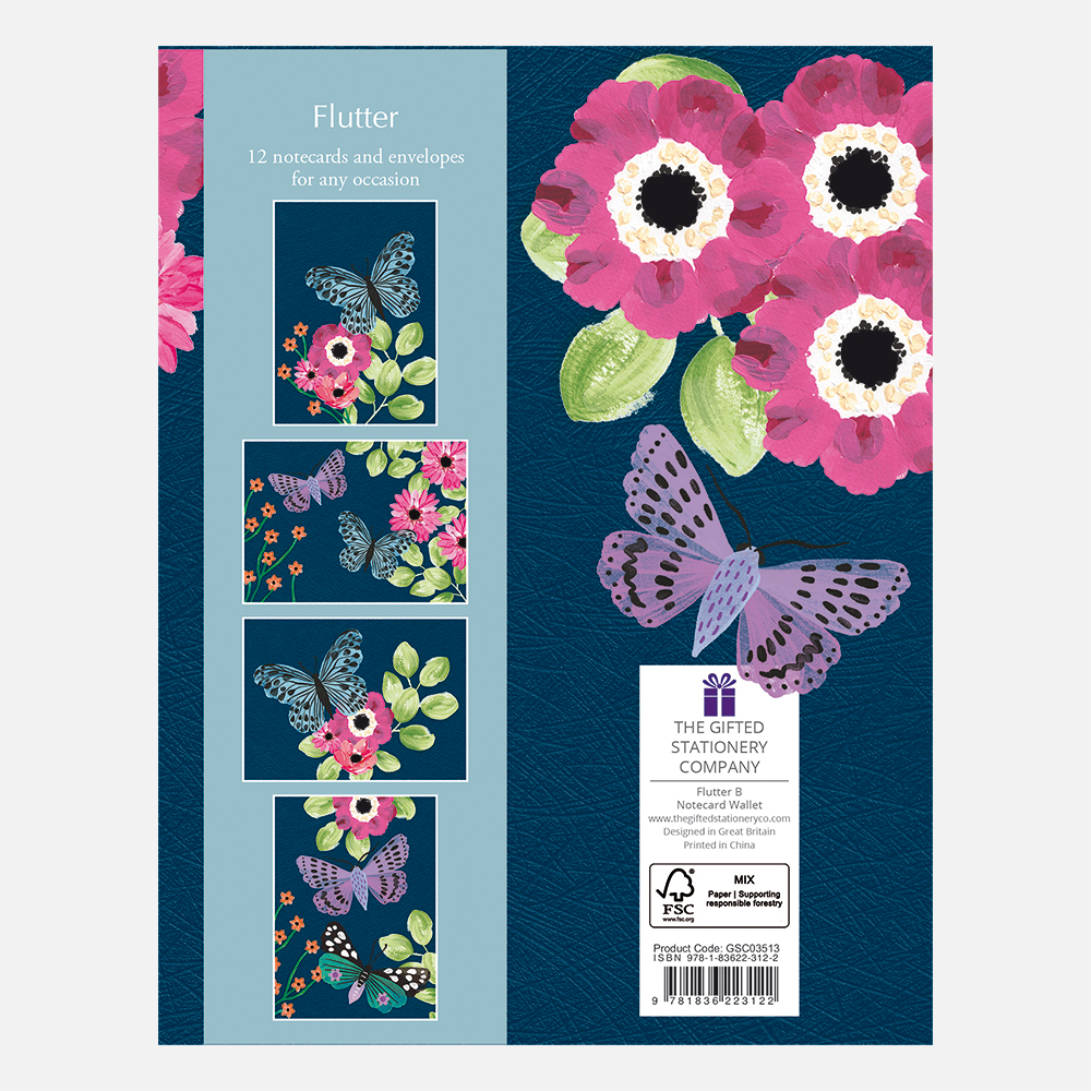 Flutter Notecards & Envelopes  B - Image 2