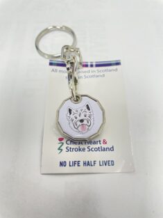 Wee Westie Key Holder Ring