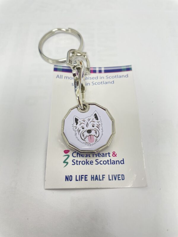 Wee Westie Key Holder Ring