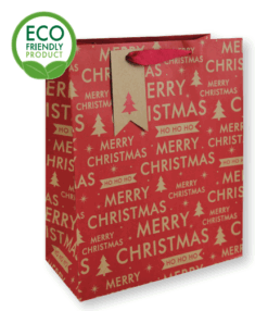 Merry Christmas Bottle Gift bag
