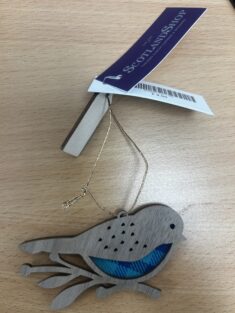 Tartan Robin Hanging Decoration