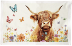 Butterfly Coo Cotton Tea Towel