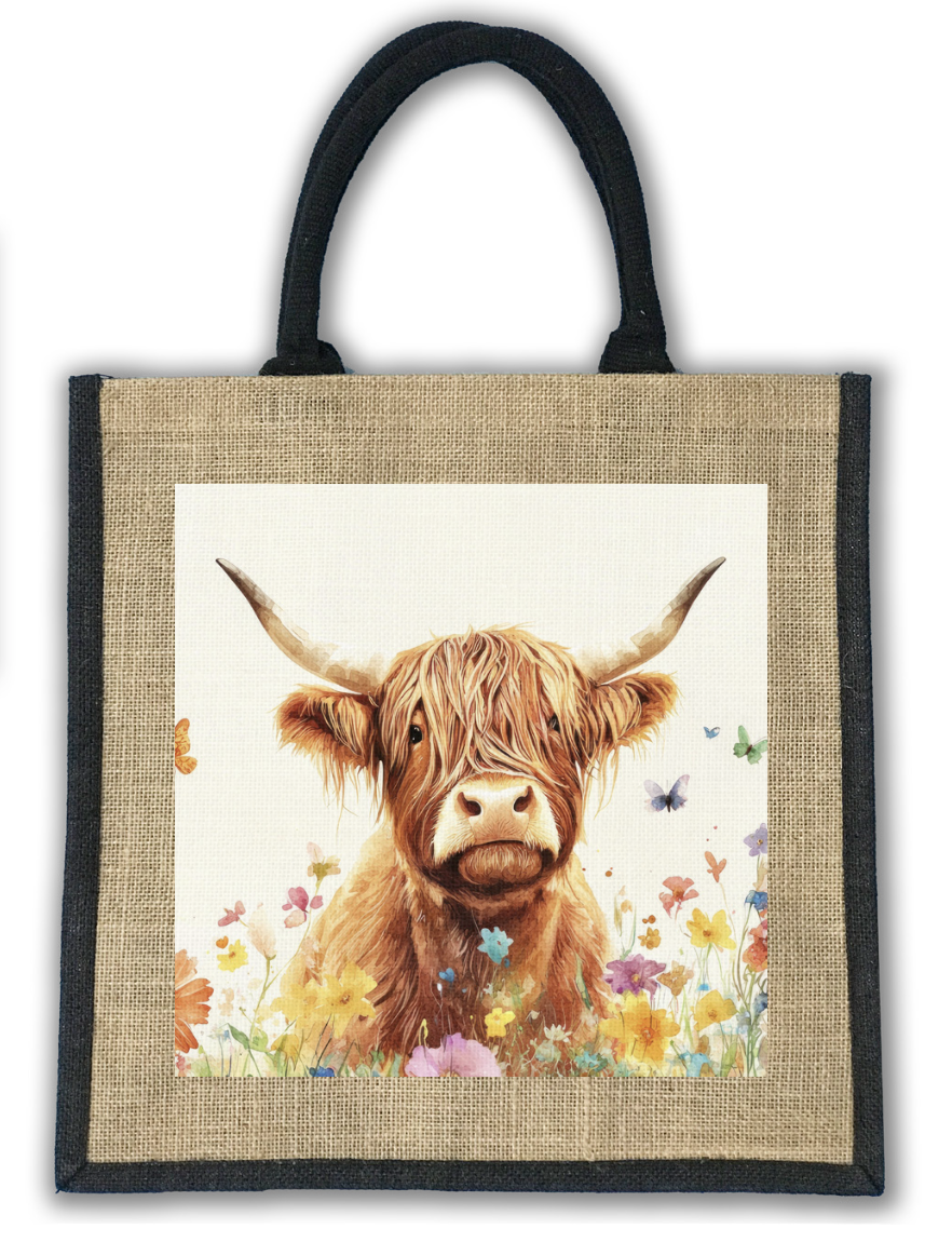Butterfly Coo Jute Bag