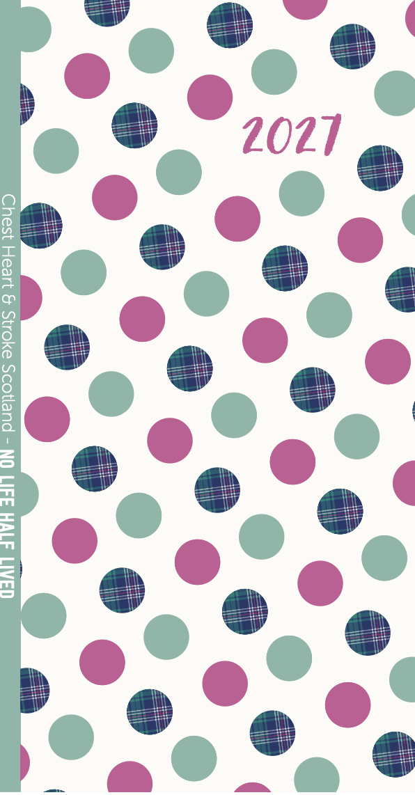 Slim Pocket Tartan Dots Diary 2027