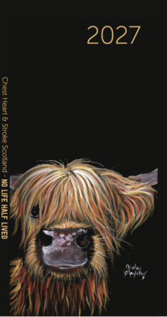 Slim Pocket Henry Highland Cow Diary 2027