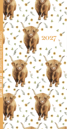 Slim Pocket Scattered Cows Diary 2027